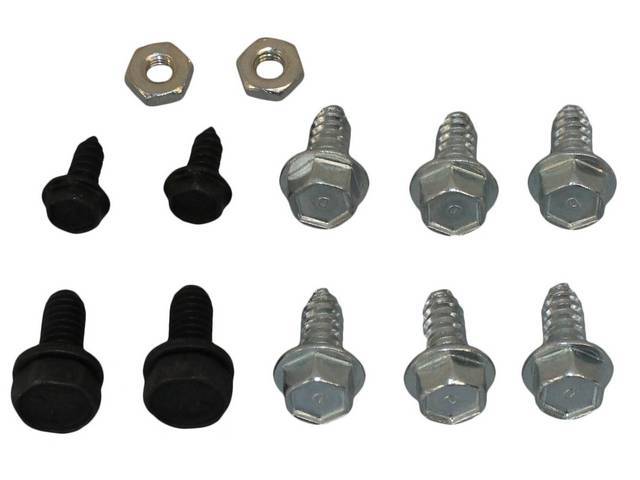 FASTENER KIT, Head Light Conceal Motor Relay, (12) incl hexwasher screws, CONI-CONICAL spring washer SEMS - screw and washers assy, nuts