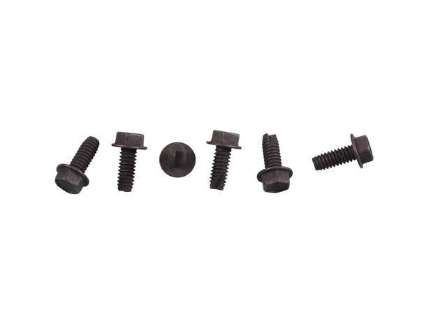 Hidden Headlight Door Actuator Arm Fastener Kit, 6-piece, OE Correct AMK Products reproduction for (68-69)