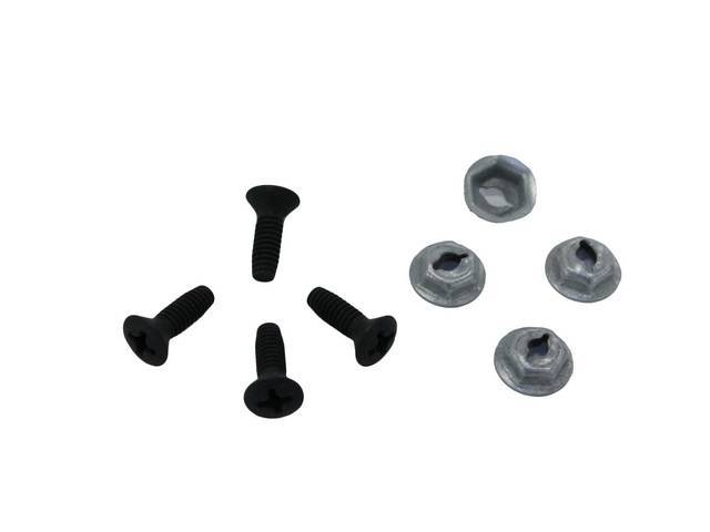 FASTENER KIT, Head Light Covers, (8) incl screws and stamped nuts