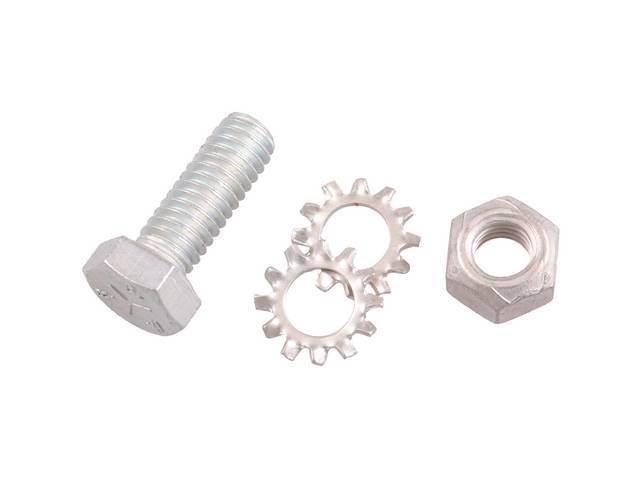 Horn Fastener Kit, 4-pc, OE Correct AMK Products reproduction for (1965)