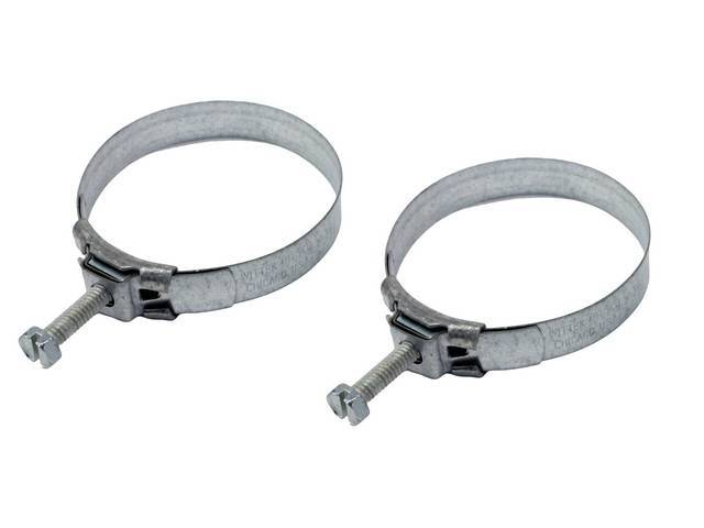 Clamp Kit, Fuel Filler Neck Hose, (2) Incl 2 1/2 Inch Tower Style Wittek Clamps
