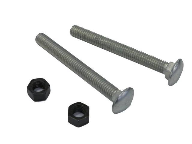 Fuel Tank Strap Fastener Kit, 4-piece kit, includes 2 bolts and 2 nuts, OE Correct AMK Products reproduction for (64-67)