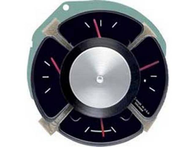 GAUGE CLUSTER, Instrument, Incl Fuel, Oil, Generator and Temperature gauges in one cluster, repro