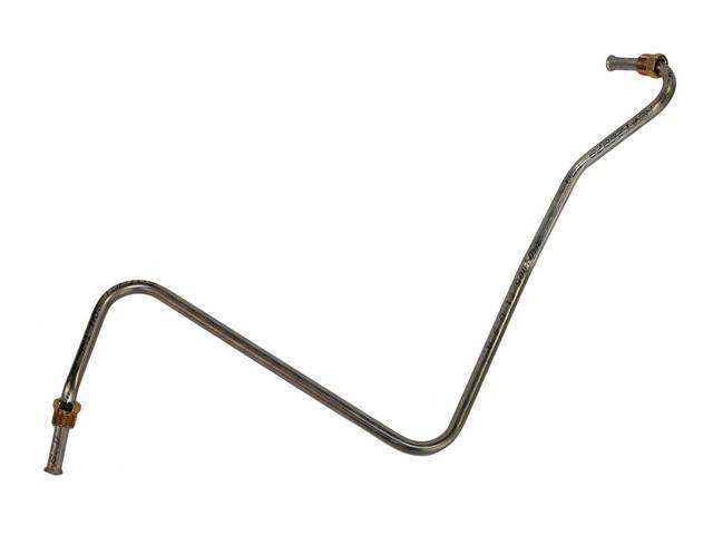 FUEL LINE, Pump To Carburetor, 3/8 Inch O.D., Stainless Steel (Originals Were Carbon Steel), 1 Piece, Repro