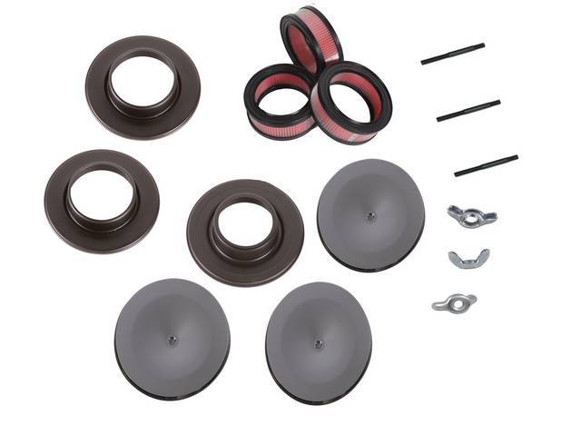 Tripower Air Cleaner Assembly Kit, reproduction for (64-65)