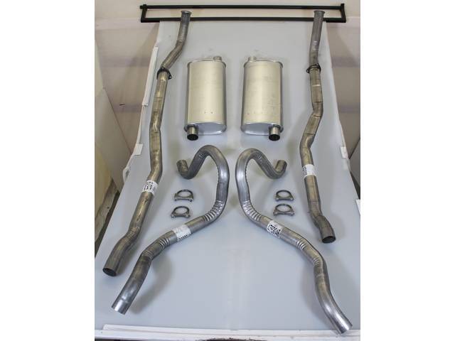 Aluminized Dual Exhaust System, Factory Type, BBC, reproduction