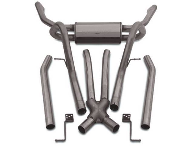 Exhaust System, Dual Transverse-style system, 2 1/2 Inch Stainless, Magnaflow