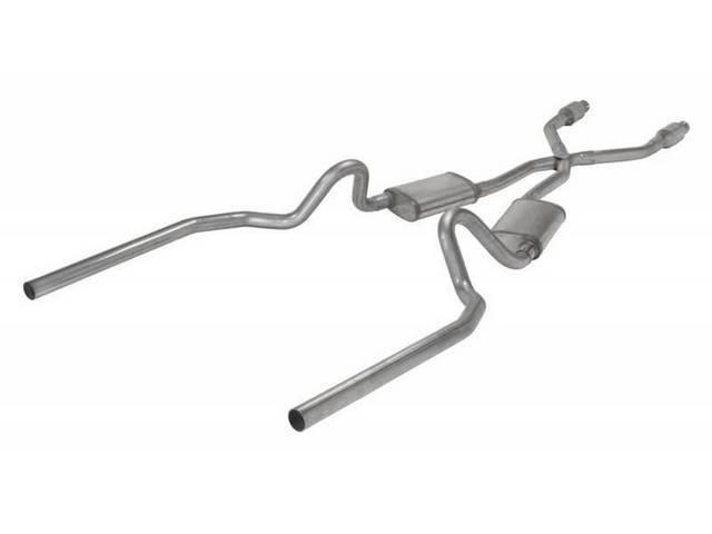 Dual Exhaust System, 2 1/2 Inch Stainless, Pypes