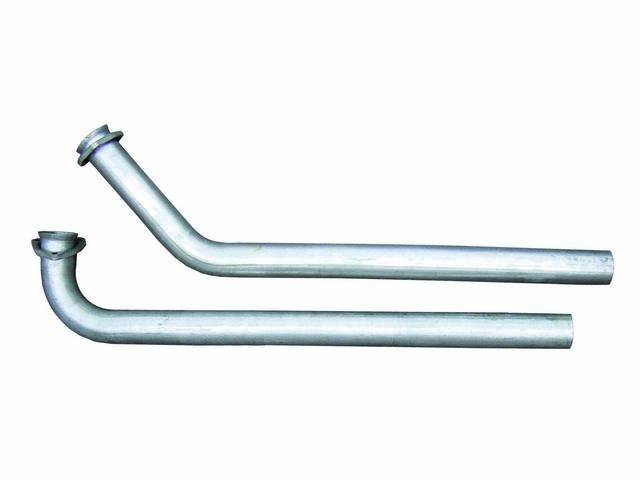 PIPE, EXHAUST DOWN, 2 1/2 Inch Diameter, Stainless, Pypes, Attaches to Factory Manifolds To Connect To Most Aftermarket Crossmember-Back Exhaust Systems, mandrel bent stainless steel tubing