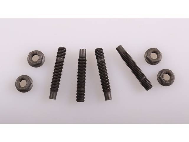 Exhaust Pipe to Manifold Fastener Kit, 8-pc OE Correct AMK Products reproduction