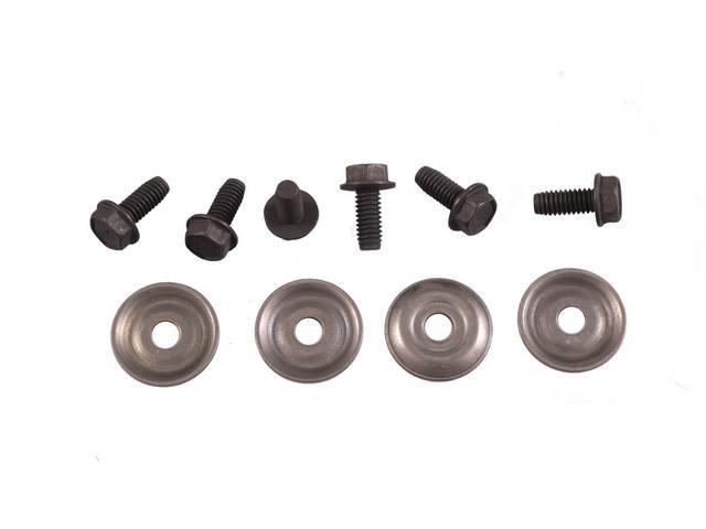 Dual Exhaust Hanger Fastener Kit, 10-pc OE Correct AMK Products reproduction for (64-70)