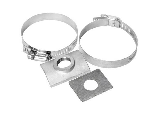 Oxygen Sensor Bung Kit, FiTech, no-weld installation, incl clamps, bung and gasket