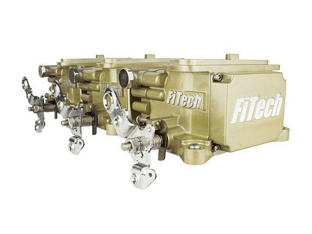 FiTech Go EFI Tri-Power up to 600hp, Self Tuning Fuel Injection System, (3) 500 CFM throttle bodies