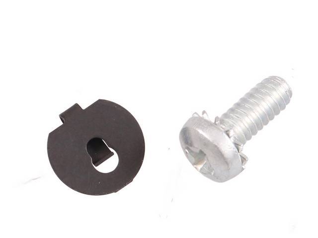 Carburetor Choke Cover Fastener Kit, 2-pc kit includes screw and rod end clip for (71-75)