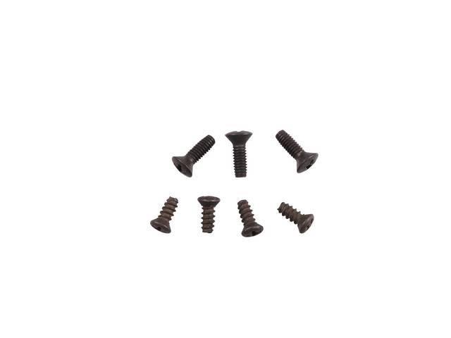 Shifter Plate & Boot Retainer Fastener Kit, 7-pc OE Correct AMK Products reproduction for (1968)