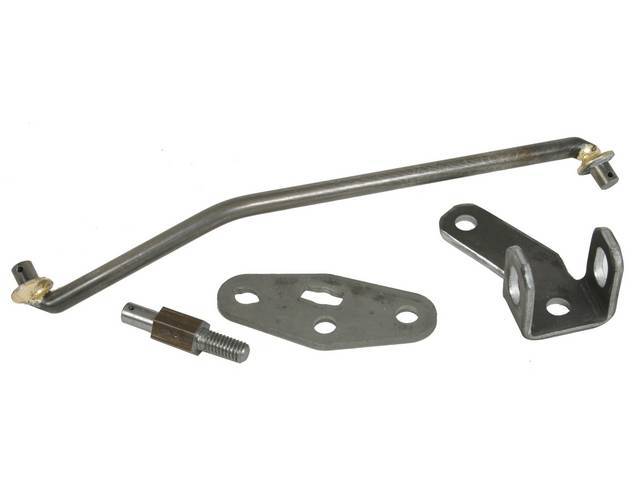 BACKDRIVE KIT / REVERSE LOCK OUT ASSY, incl reverse tab (mounts on transmission), lockout swivel and rod that connects the two, repro