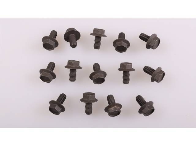 Transmission Oil Pan Fastener Kit, 14-pc OE Correct AMK Products reproduction for (64-72)
