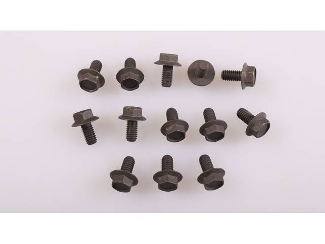 Transmission Oil Pan Fastener Kit, 13-pc OE Correct AMK Products reproduction for (67-72)