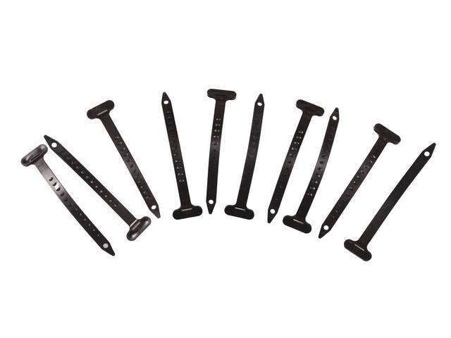 R/S Headlight Vacuum Hoses Fastener Kit, 9-piece kit, OE Correct AMK Products reproduction for (1968)