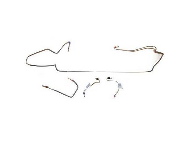 LINE SET, Front Brake, Carbon Steel (OE Style), (4), Repro