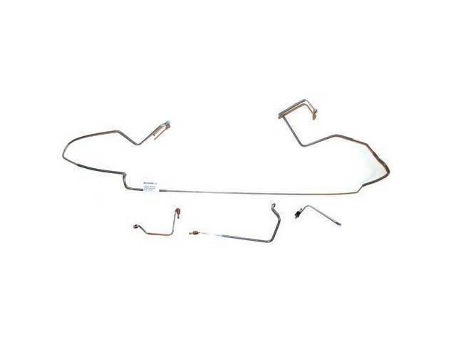Front Brake Line Set, Stainless Steel, 4-pc kit, reproduction