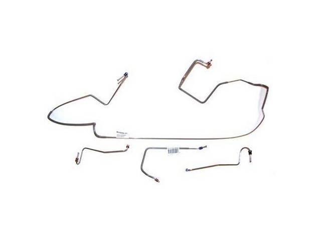LINE SET, Front Brake, Carbon Steel (OE Style), (4), Repro