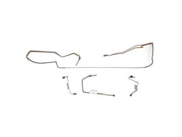 LINE SET, Front Brake, Stainless Steel (OE Were Carbon Steel), (4), Repro