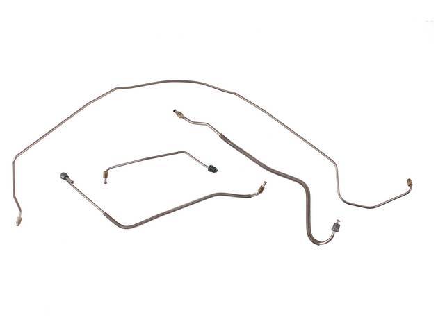 LINE SET, Front Brake, Carbon Steel (OE Style), (4), repro