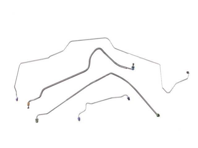LINE SET, Front Brake, Stainless Steel (OE Were Carbon Steel), (4), repro