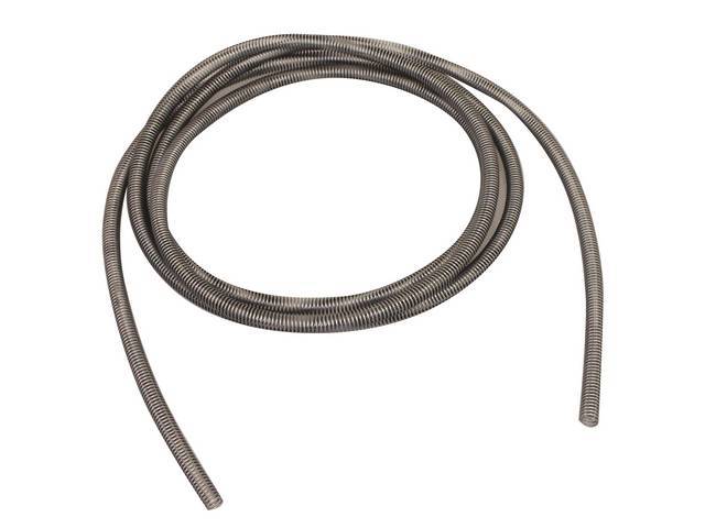 Spring Shielding, Brake Line, Fits 3/16 Inch O.D. line, stainless steel, 10 feet, reproduction