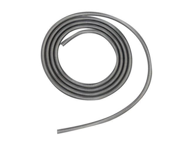 Spring Shielding, Brake Line / Fuel Line, Fits 1/4 Inch O.D. line, carbon steel, 10 feet, reproduction