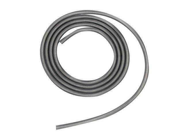Spring Shielding, Brake Line / Fuel Line, Fits 1/4 Inch O.D. line, stainless steel, 10 feet, reproduction