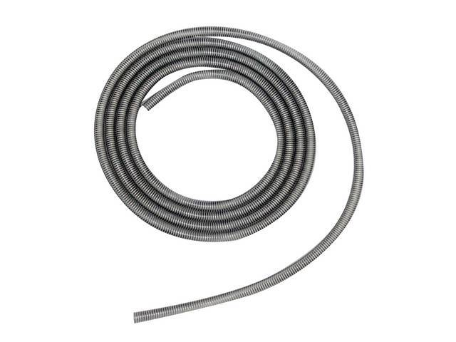 Spring Shielding, Fuel Line, Fits 3/8 Inch O.D. line, carbon steel, 10 feet, reproduction