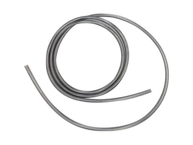 Spring Shielding, Fuel Line, Fits 3/8 Inch O.D. line, stainless steel, 10 feet, reproduction