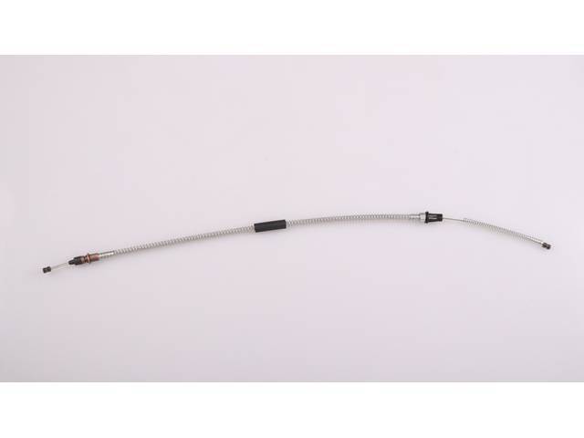 Parking Brake Cable, Rear, RH or LH, Features Correct Spiral Armor Shielding, OE Style Reproduction for (64-67)