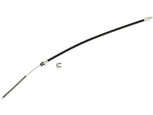 CABLE, Parking Brake, Rear, RH or LH, 33 1/4 Inch Length, Replacement Style (black sheathing), Wagner 