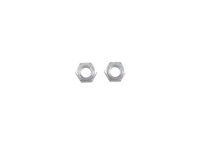 Parking Brake Cable Equalizer Nuts, Pair, Reproduction   