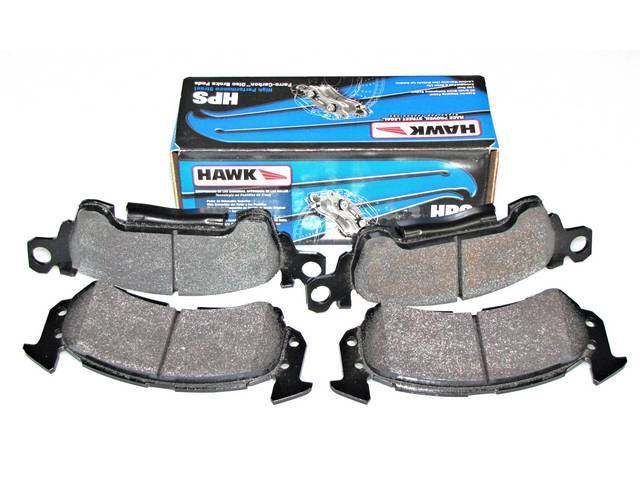 Disc Brake Caliper Pad Set, Front, Hawk Performance, Ceramic Compound, Reproduction for (69-91)