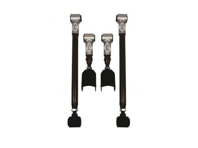 Speed Kit 1, Rear Suspension, Detroit Speed, ease of bolt-on components, Improved Handling and Pro-Touring Stance, Gloss Black Powder Coated Finish, US-made
