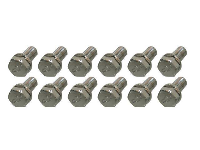 BOLT AND WASHER KIT, Differential / Rear End Cover, 12 Bolt, Stainless Hex Head W/ *Bowtie*, (24) Incl 12 bolts and 12 washers
