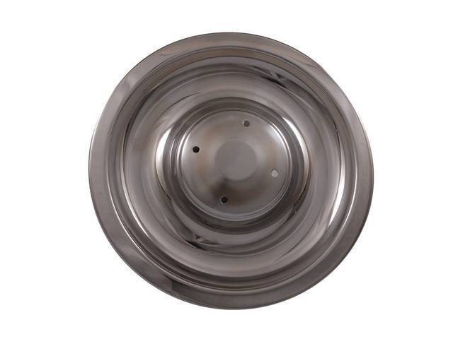 HUB CAP, RALLY WHEEL, WORKS W/ ALL SIZE RALLY WHEELS, USE W/ SHORT STYLE CAP (OUR P/N C-5871-14), GM ORIGINAL  ** WILL NOT WORK W/ P/N C-5871-100 CAP **