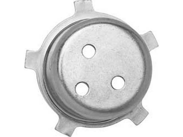 RETAINER, Wheel Center Ornament, Magnum, Repro, Used W/ C-5871-15, -15A, -15B or 15C Ornament