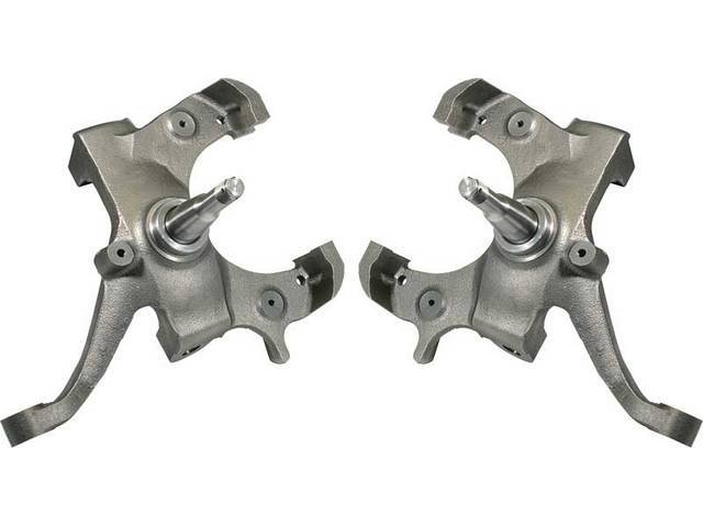 Steering Kniuckle / Spindle Set, 2 inch drop