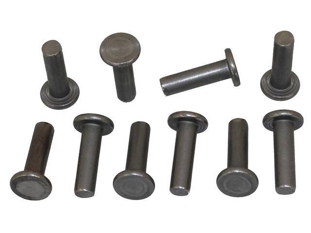 FASTENER KIT, BALL JOINTS, UPPER, (10), SOLID RIVETS (2 are extra)