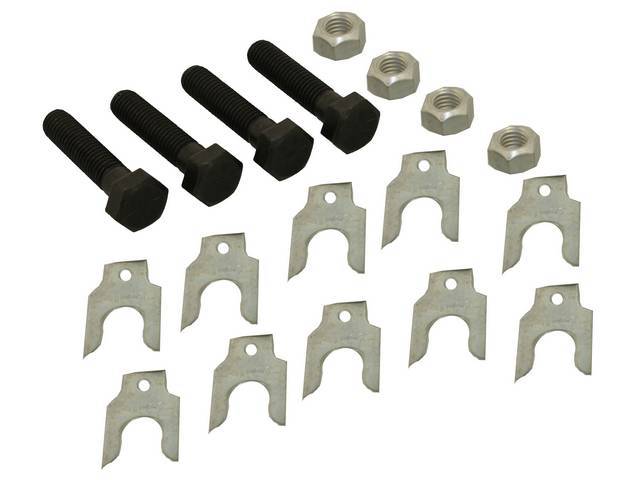 Upper Control Arm Fastener Kit, 18-pc bolt, nut and shim kit for (70-81)