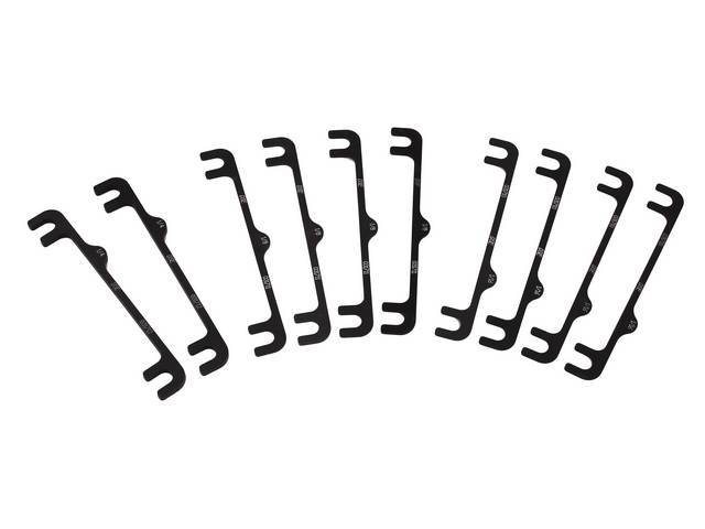 CAMBER SHIM KIT, Upper Control Arm, Detroit Speed, (10) incl four 1/16 inch, four 1/8 inch and two 1/4 inch thick shims, 1-piece slotted design, US-Made