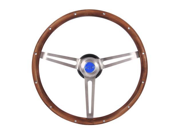 Classic GM Steering Wheel, Grant, Hardwood Walnut Finish, 15 Inch O.D.
