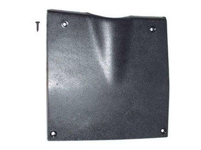 Steering Column Lower Cover, Black, plastic reproduction