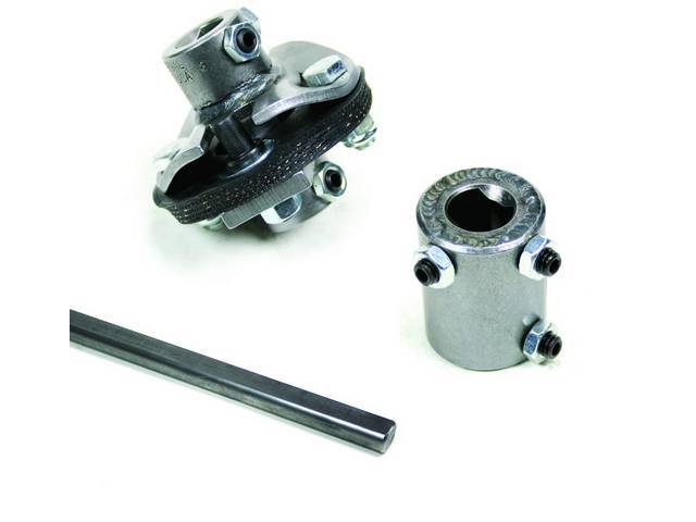 Installation Kit 2, Steering Column, IDIDIT, Incl shaft (3/4 inch DD x 36 inch length), coupler and rag joint (both measure 3/4 inch DD x 3/4-36 inch spline)