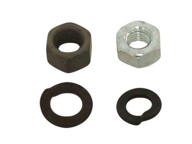 FASTENER KIT, Steering Joint Coupler, (4) incl nuts and washers, Correct Repro   ** SEE C-6525-100AK FOR BOLT **